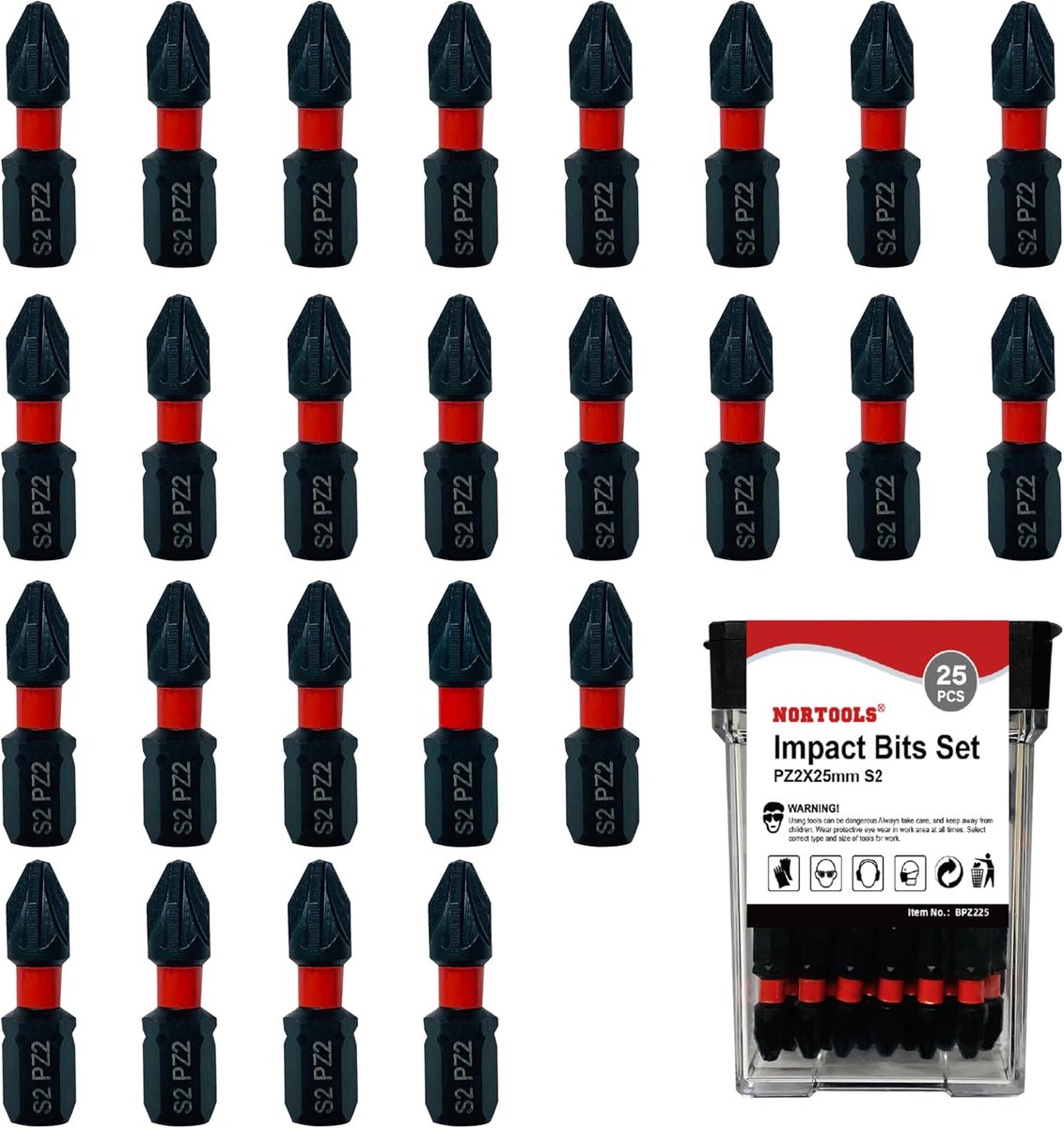 Schroevendraaier Bit Set 25-delig - S2 Staal - Magnetisch - Hoge koppel voor boormachines - ShopVlot