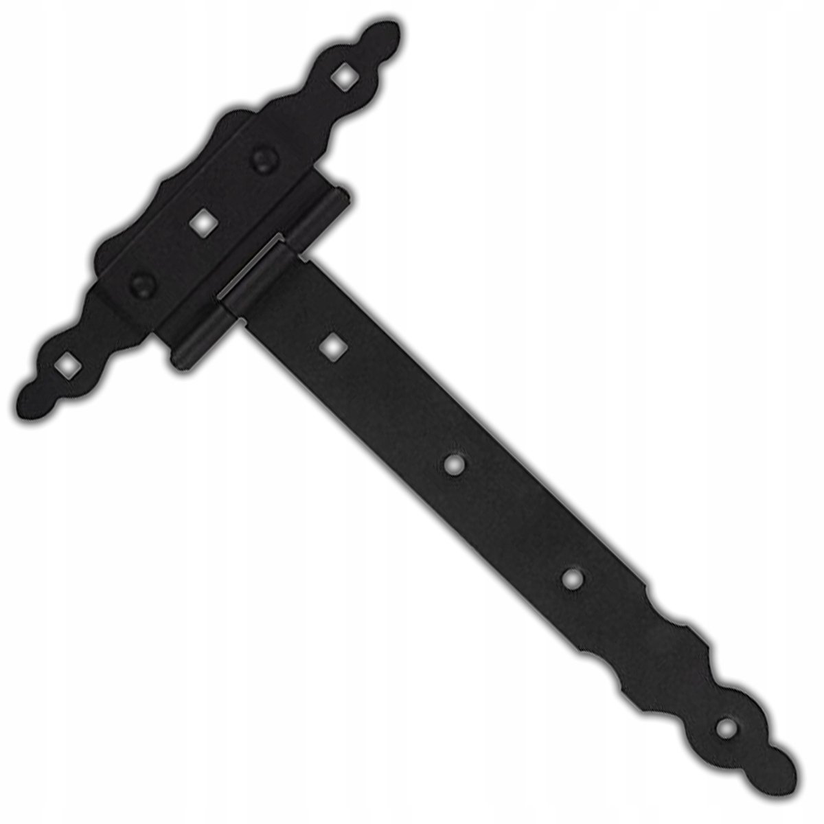Merkloos Altan scharnier 300mm Zwart Gepoedercoat