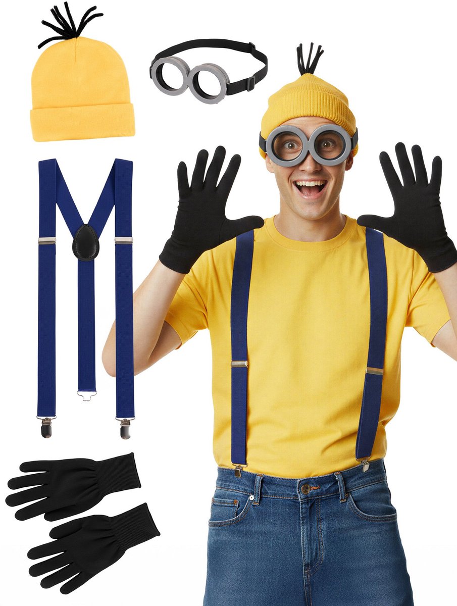Gele assistent-kostuumset - Ondode Carnaval Halloween