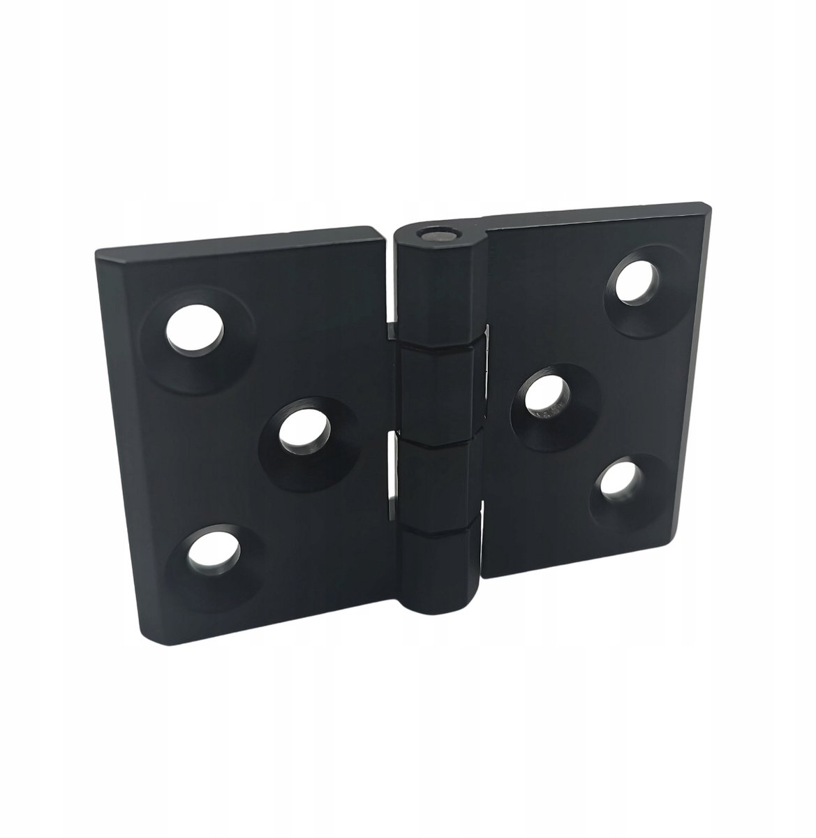 Plat Scharnier 50x76mm Metaal Zwart - Deuren & Kasten