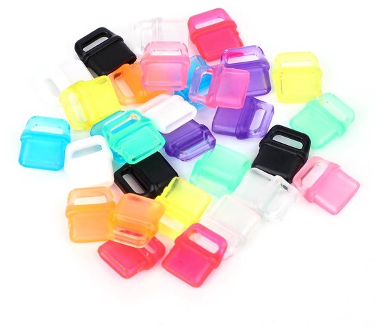 30 stuks kleurrijke USB C-stofdoppen, stofwerende Type C-oplaadpoortafdekkingen met ophangoog, compatibel met alle Type C-apparaten: laptops, tablets en smartphones (multicolor)