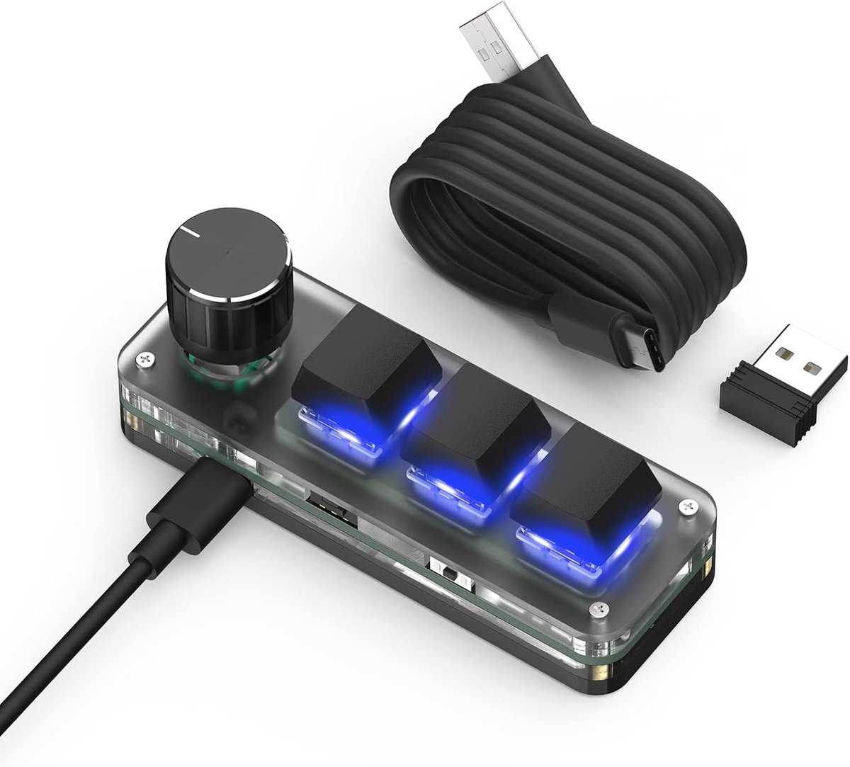 Programmable macro keyboard - mini toetsenbord - 3 verbindingsmogelijkheden - ideaal voor sneltoetsen - ShopVlot