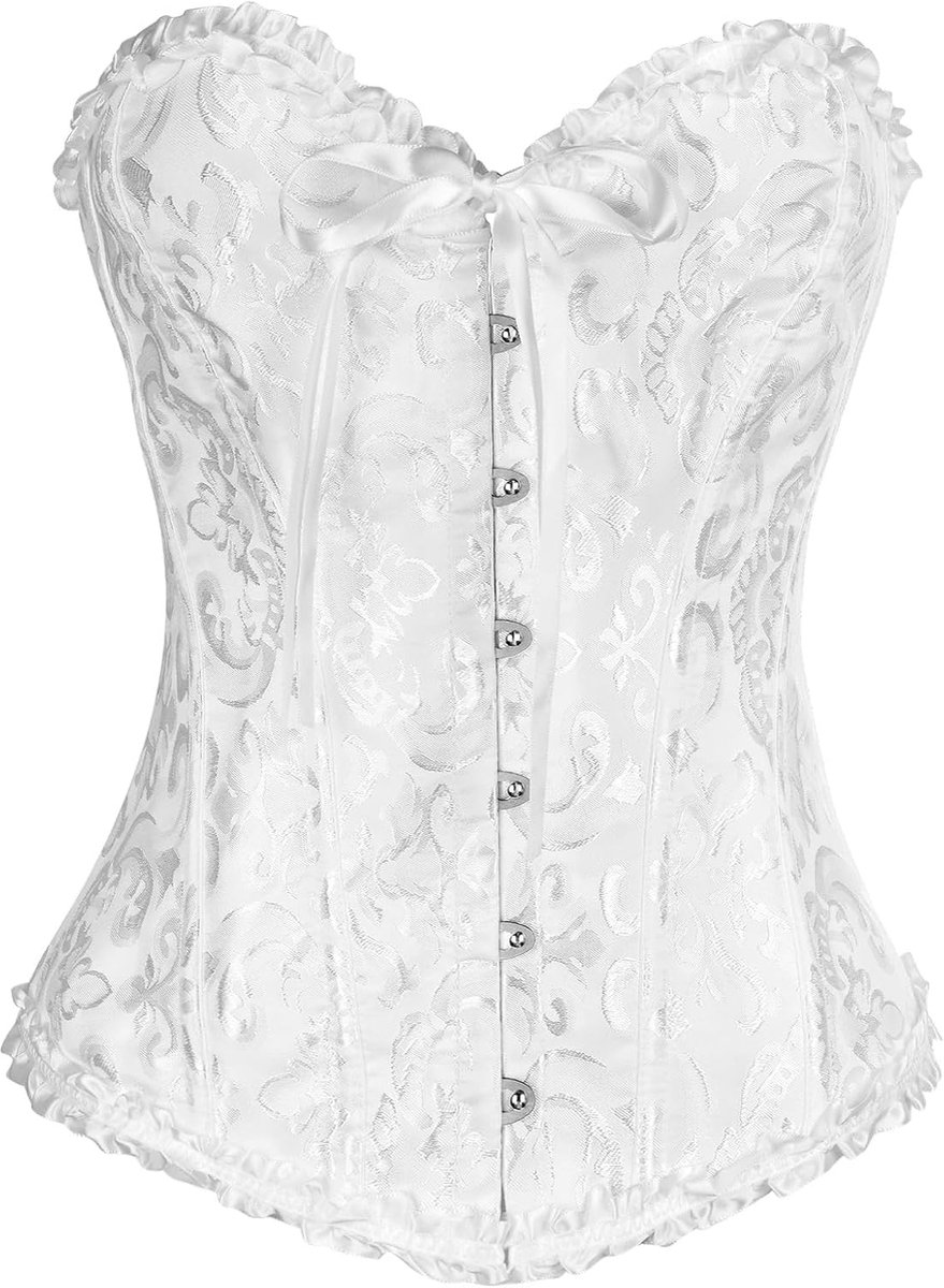 Gothic corset - satijn - sexy bustier - accentueert de taille - ShopVlot