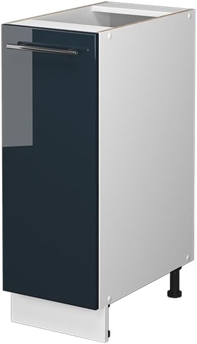 Keukenonderkast Apotheek - Keukenkastje Lade - Keuken Organiseren - Soft-close scharnieren - 30 cm breed - Donkerblauw hoogglans