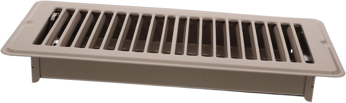 Vloerrooster Ventilatieafdekking - Ventilatiekap Vloer - Binnenklimaat Verbeteren - Afgeronde Randen - 29 x 14 cm - Bruin