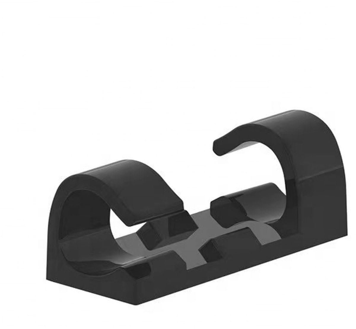 Kabelclips 20x - 3 cm - Zelfklevend - Zwart - Houd kabels netjes op hun plek - SnelShoppen