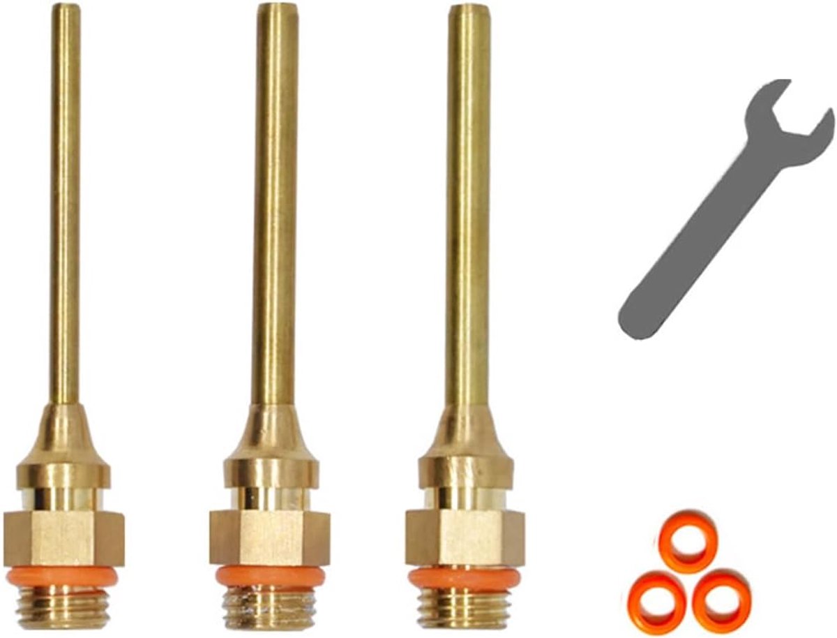 Hete lijm gereedschap sproeiers 70 mm met moersleutel assortiment kit voor huis reparaties doe-het-zelf handwerk projecten (1,5/2/3 mm)