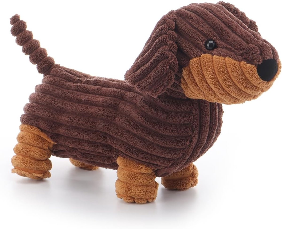 Lamb Henry teckel pluche knuffeldier bruin 27 cm
