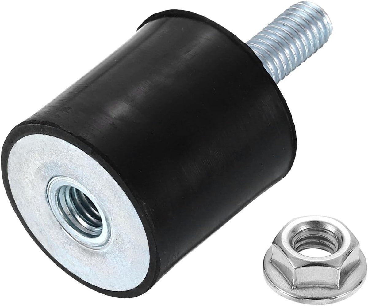 M8 Rubberen Beugels, 1Pc 30x30mm(DxH) Cilindrisch Anti-Vibratie Schokdemper Met Remmoer Voor Auto Bobbin Generator Luchtcompressoren