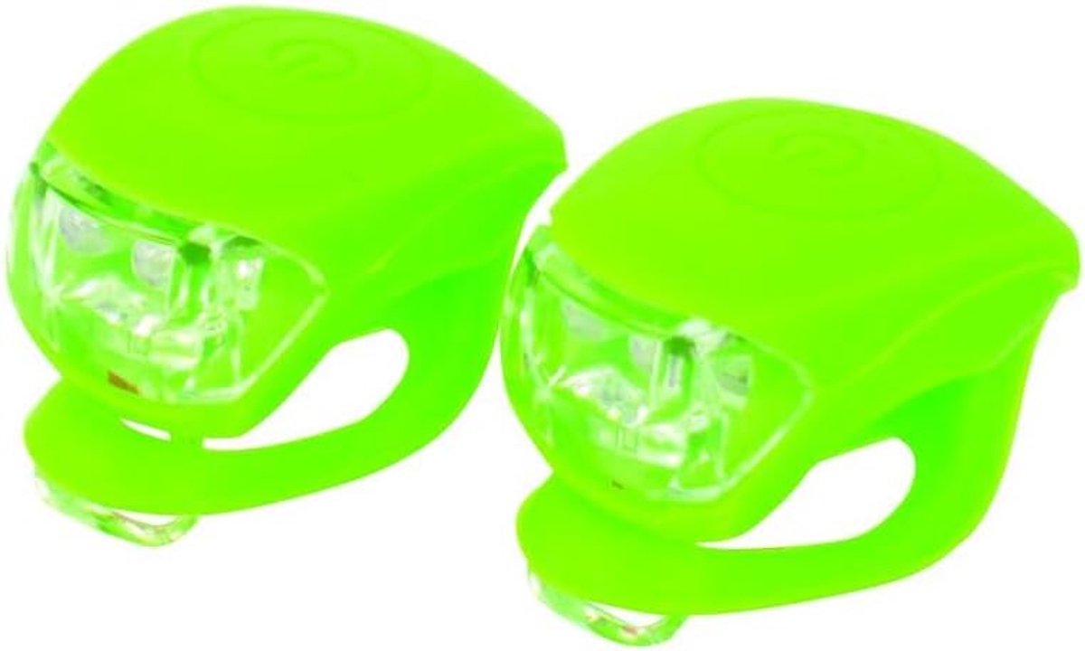 5251207 Set fietsverlichting Silicone Groen