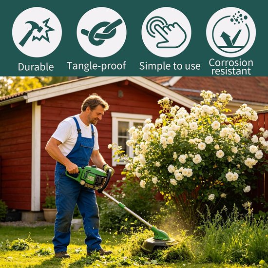 10 reservedraden voor grasmaaiers, extra sterke trimmerlijn, 37 cm x 3,5 mm, compatibel met AFS 23-37 bosmaaier, efficiënte snijaccessoires — afbeelding 3