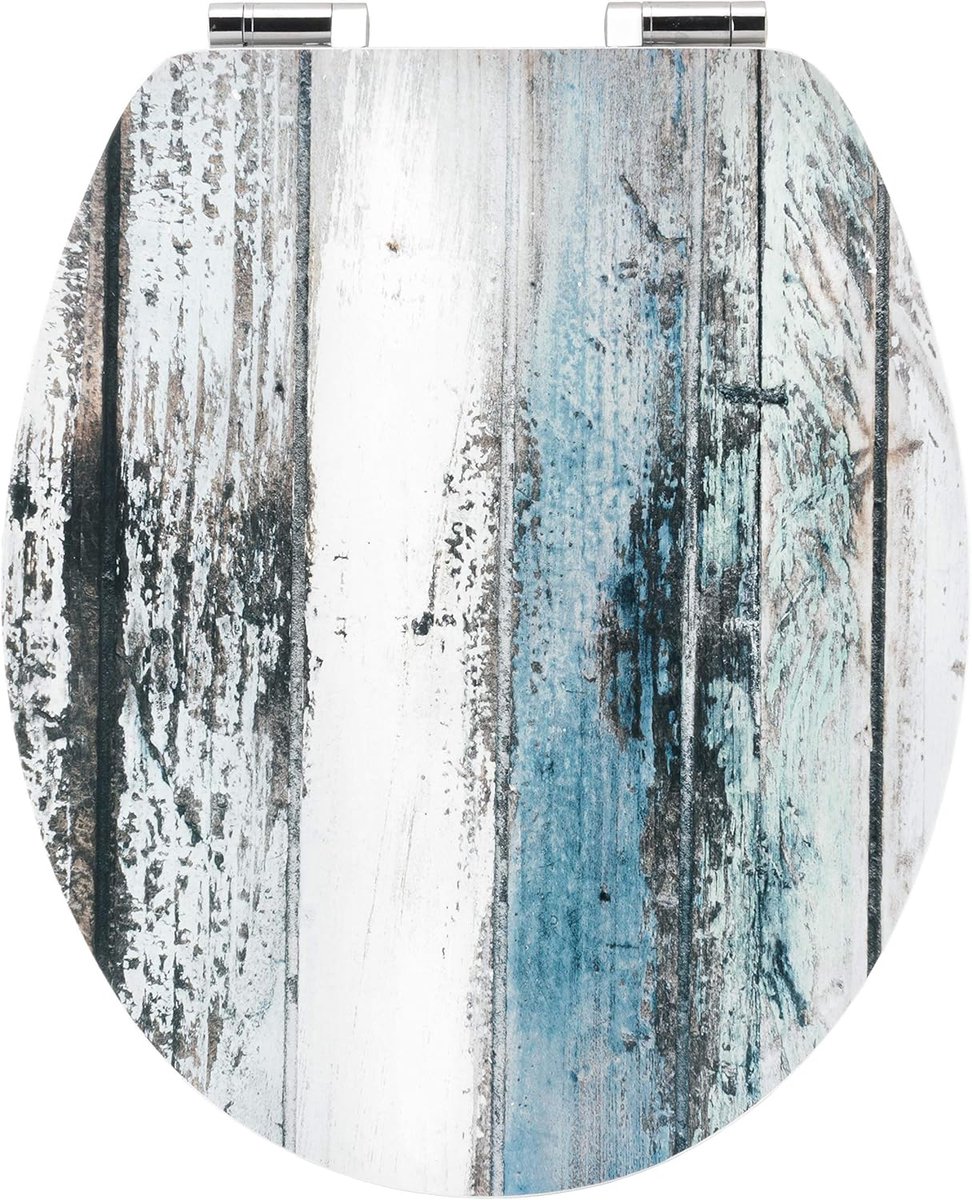 Wc-bril Art of Acryl "Wooden" - Elegant acryl oppervlak - Hoogwaardige houten kern - softclosemechanisme & snelle bevestiging - comfortabel zitgevoel/toiletbril/wc-deksel / KSDSC308