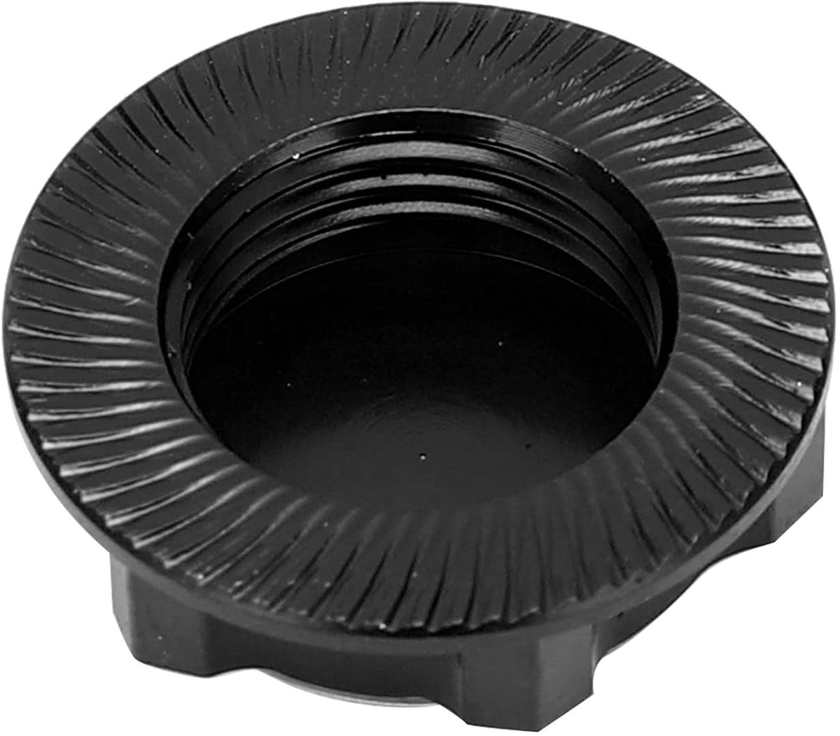 Zeskantige Wielmoer, 17 Mm Universele Afstandsbediening Zeskantige Wielmoer Lichtgewicht Aluminium RC Auto Anti-losse Stofdichte Zeskantmoer voor 1/8 RC Auto (BLACK)