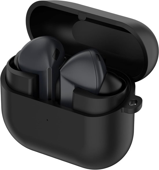 Oordopjes oplaadcase compatibel met Samsung Galaxy Buds3 FE (SM-R420) oplaaddoos, draagbaar oplaadstation (zwart) — afbeelding 5