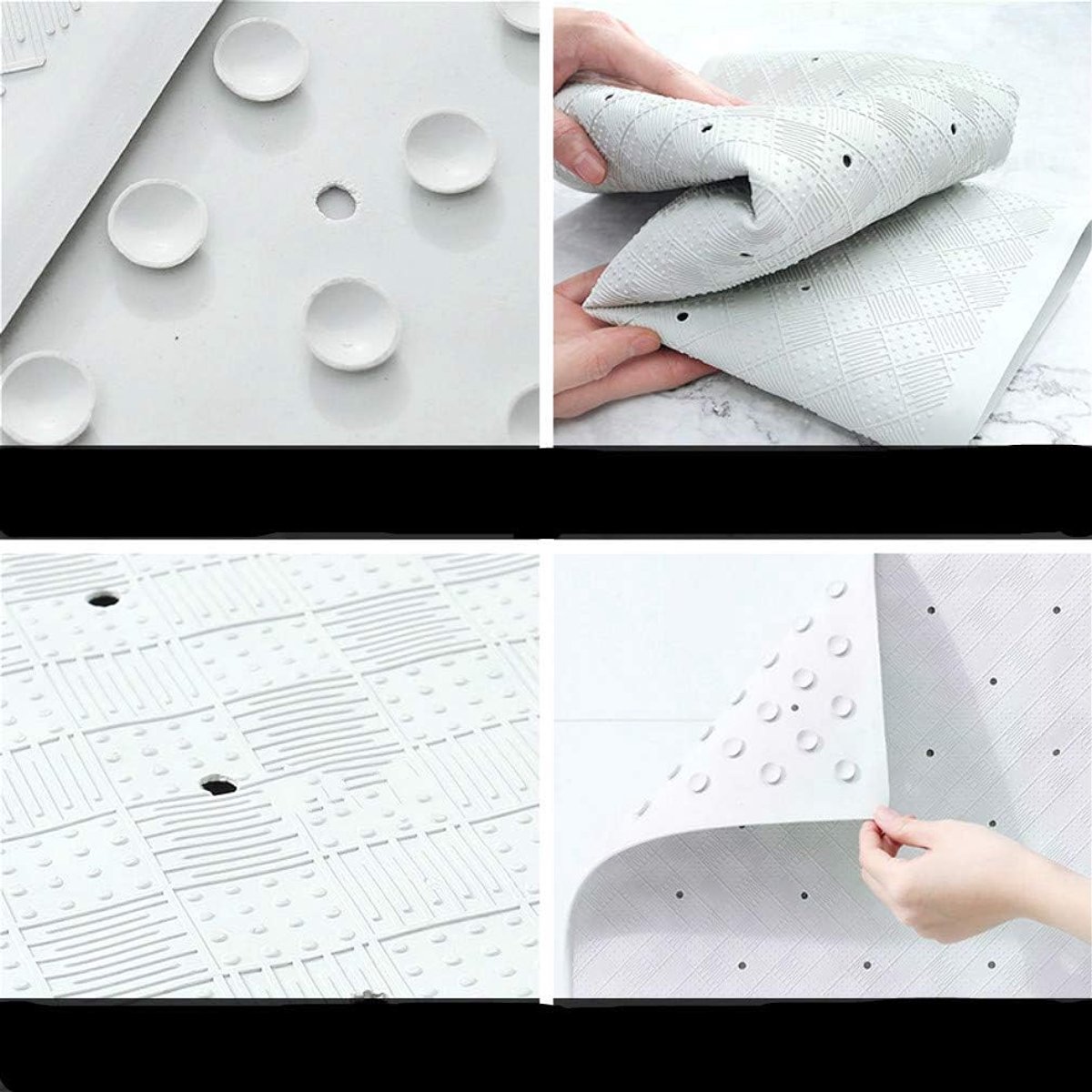 Rubber Badkamer Vloermatten, Huishoudelijke Badkamer Milieubescherming Vloermatten, Douche Kamer Waterdichte Antislip Matten (40 * 70cm)
