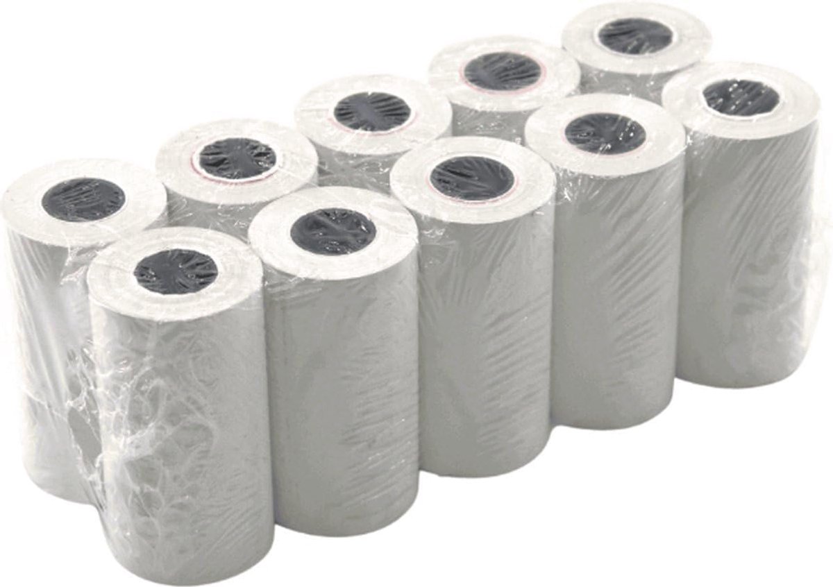 Thermische rollen 57x30x12 wit - 50 rollen in doos - voor kassa en pinapparaat - ideaal voor restaurant - ShopVlot