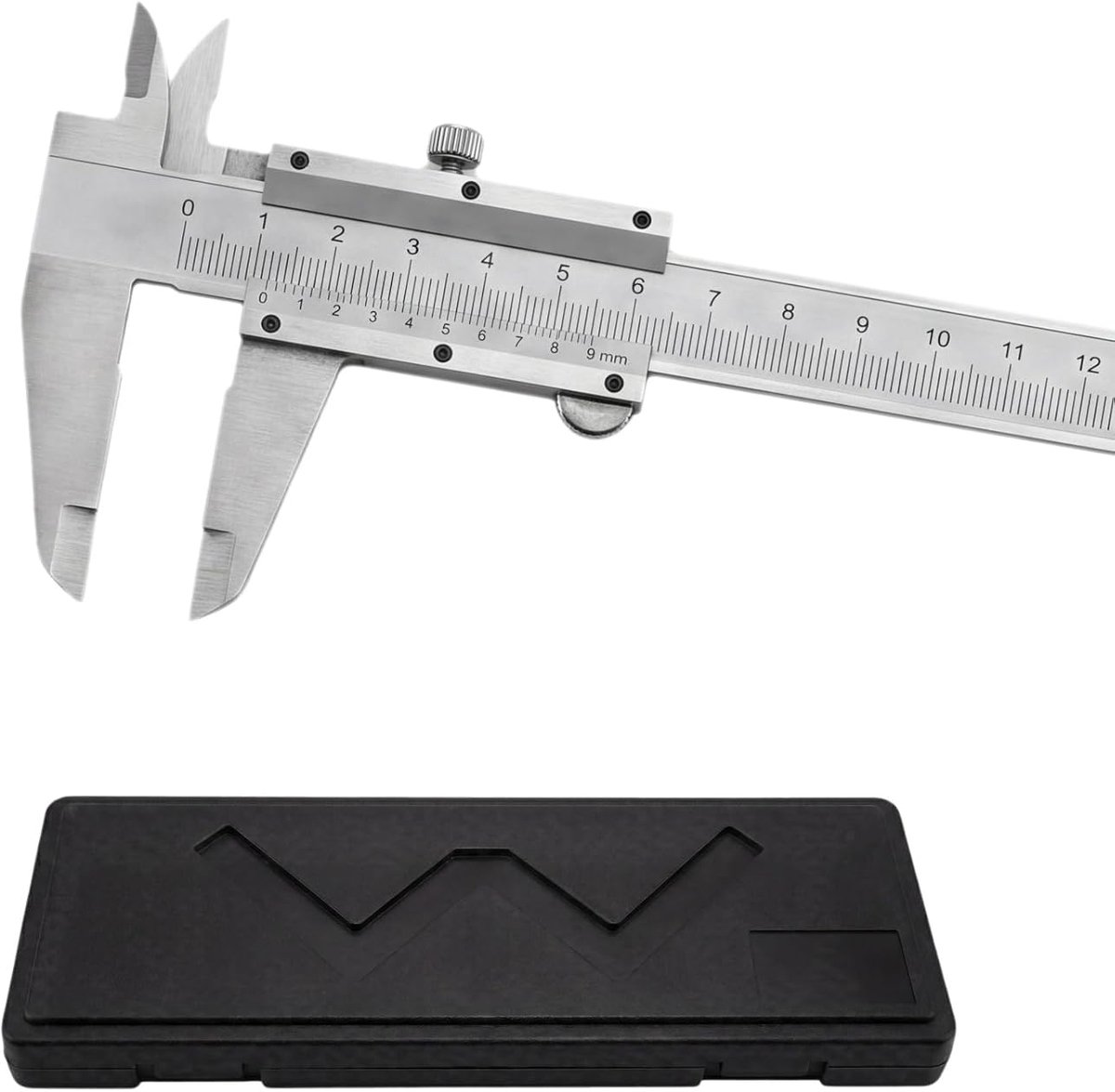 Analoge schuifmaat 150 mm - nonius koolstofstaal - nauwkeurige metingen - ideaal voor werkplaats en school - ShopVlot