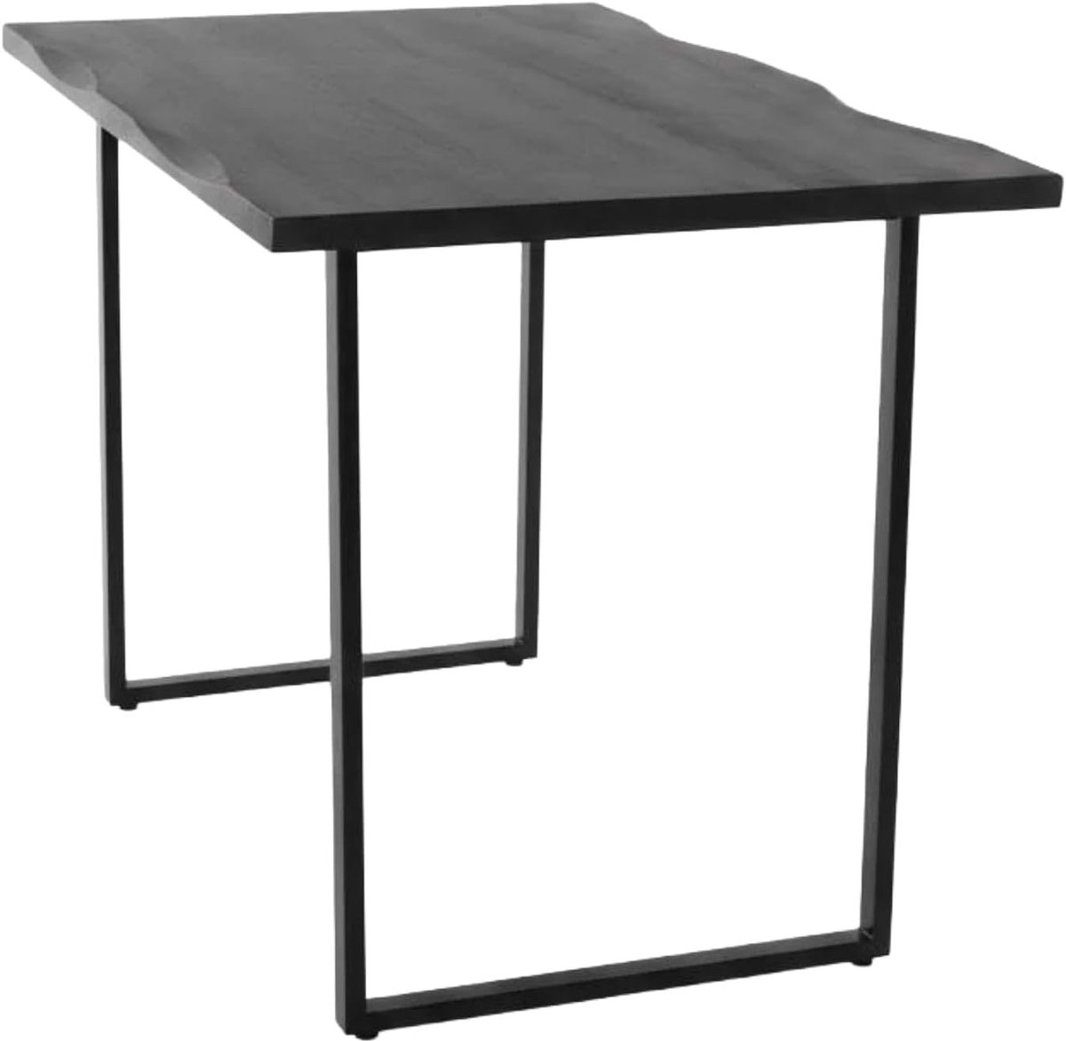 Bar tafel 140x90 - mango hout zwart - industrieel design - eenvoudig te monteren - ShopVlot