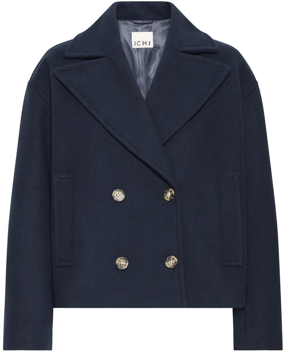 Ichi Jamie Jacket Total Eclipse Solid Blauw