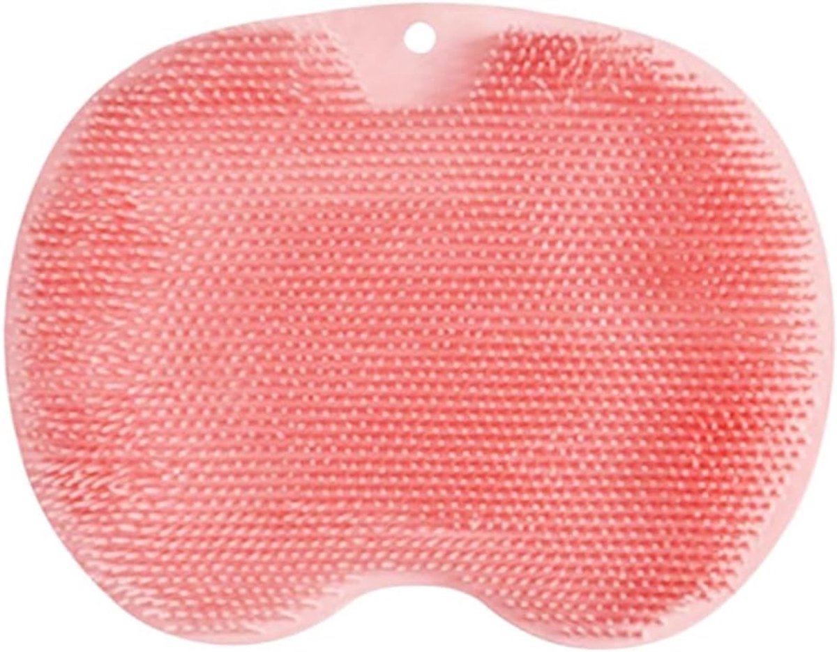 Douchevoetschrobber 21 x 29 cm - Roze - Antislip zuignappen - Stimuleert doorbloeding - ShopVlot