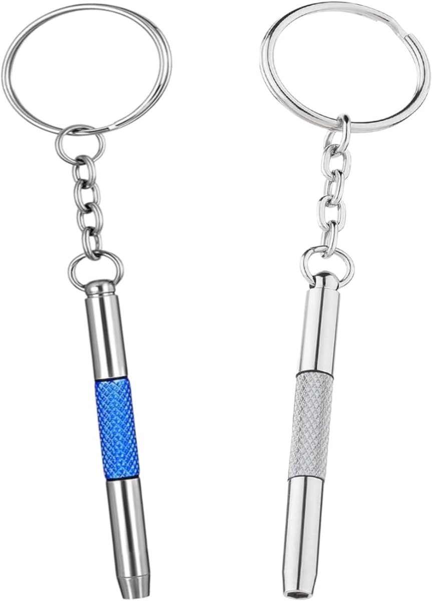 3-in-1 schroevendraaier-reparatieset - 2 stuks - hoogwaardig metaal - ideaal voor brillen en horloges - ShopVlot