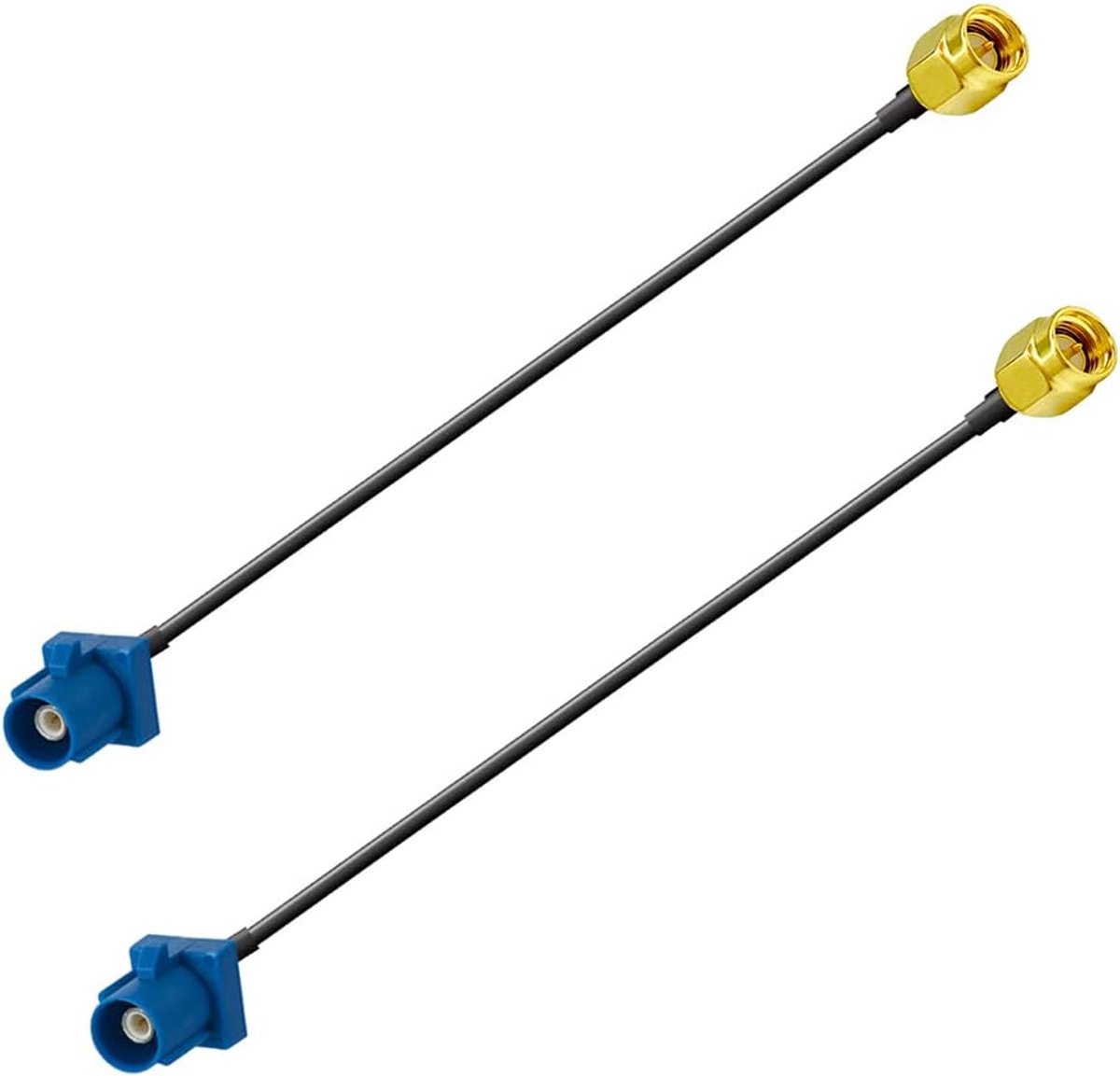 GPS antenne kabel 15CM - Fakra C naar SMA - RG174 coaxiaal - Ideaal voor navigatiesystemen - ShopVlot