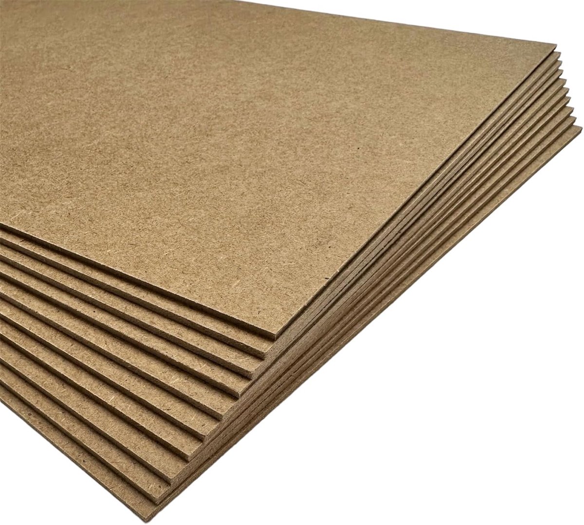 MDF Board 2.5 mm - 40 x 80 cm - Set van 10 - HDF Paneel met gladde afwerking - Ideaal voor knutselen - ShopVlot