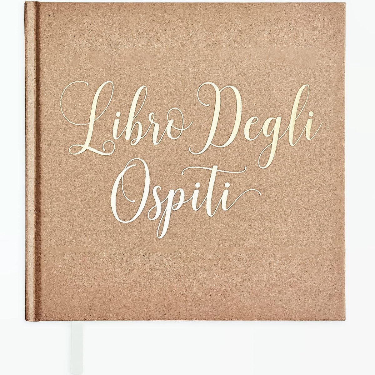 Gastenboek - Italiaanse versie - Bruin - Stijlvol ontwerp voor creatieve herinneringen - ShopVlot