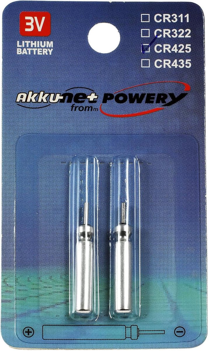 Batterij CR425 3V - Lithium - 2 stuks blisterverpakking - Ideaal voor elektrische en visalarmtoestellen - ShopVlot