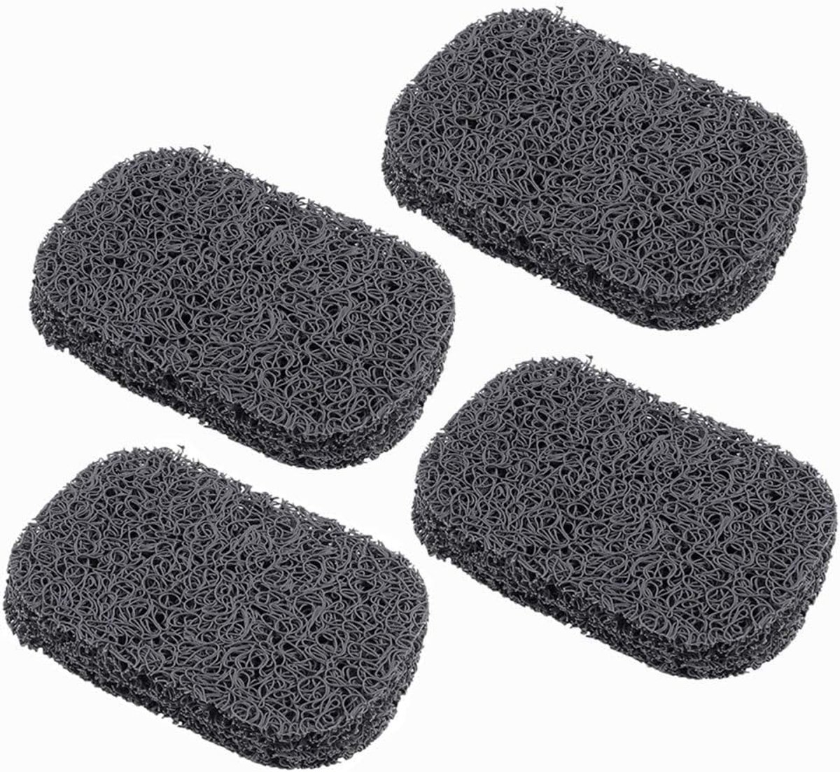 SnelShoppen - 4PCS Zeepbesparende Houder - Eco-vriendelijk Vinyl, Antislip Design, Duurzaam, Perfect voor Keuken en Badkamer
