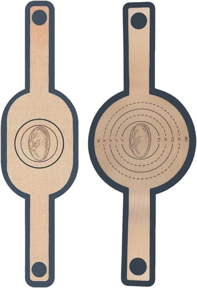 Broodlussen 2 stuks - siliconen bakmat - voor Dutch Oven & broodbakpot - perfect voor knapperig brood - SnelShoppen