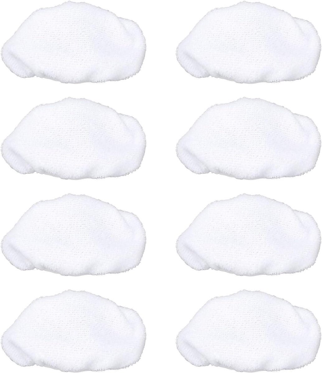 Microvezel Doeken - Stoomreiniger Doeken - Vlekkeloos Schoonmaken - Wasbaar Herbruikbaar - 8 stuks - Wit