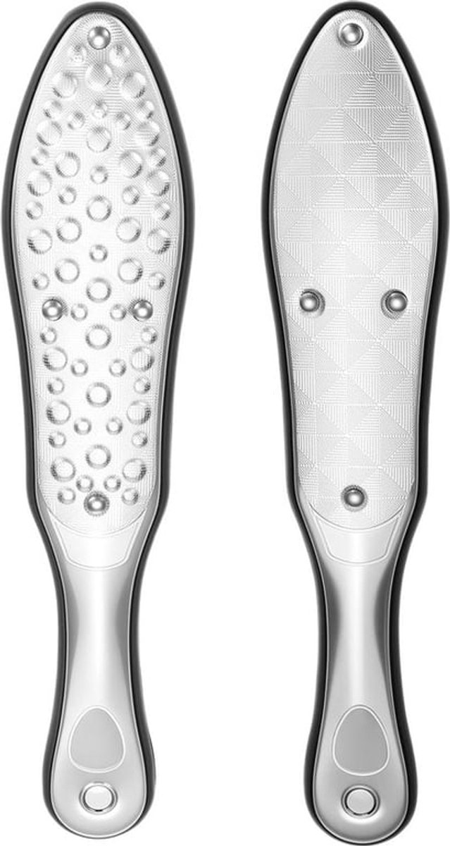 ® Dubbelzijdige eeltvijl voetvijl van roestvrij staal 304 - Roestvrij en ergonomisch