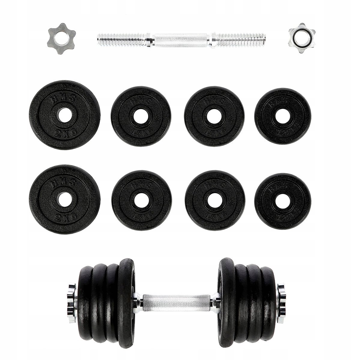 Verstelbare Dumbbell 7 kg - Merkloos Fitness Gewicht