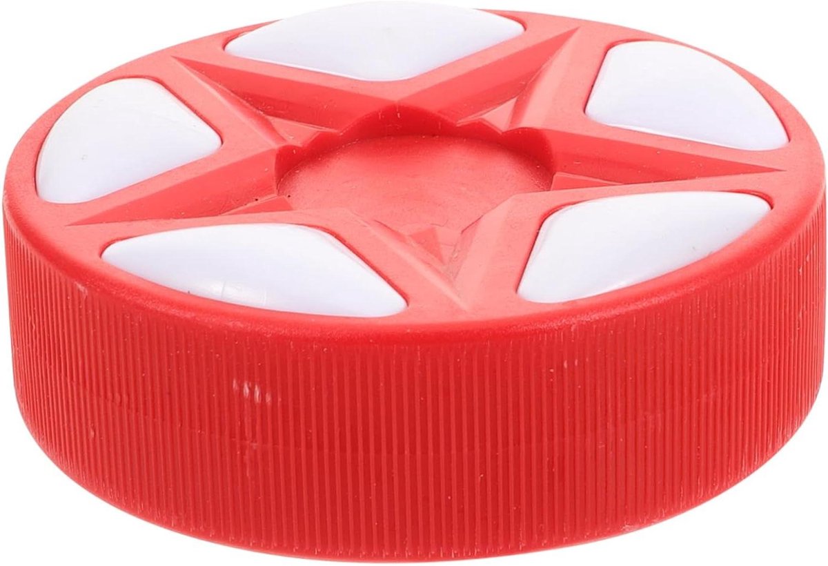 Roller Hockey Puck - Inline Hockey Bal - Sport Training - Hoge Zichtbaarheid Ontwerp - 7.5 cm - Rood