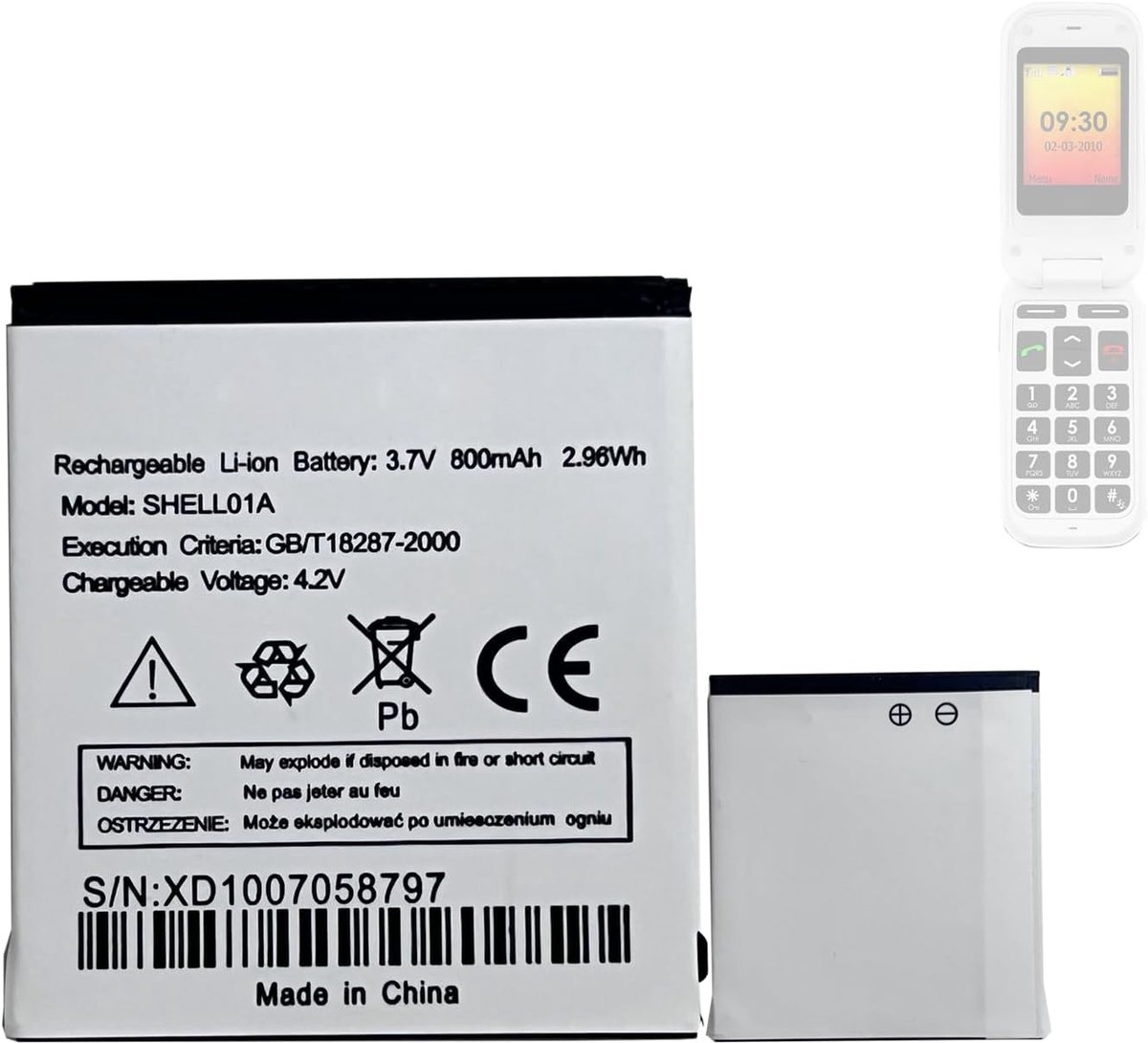 Vervangende batterij Doro PhoneEasy 409, 410, 605, 610 - Hoge kwaliteit - Duurzaam en betrouwbaar - ShopVlot