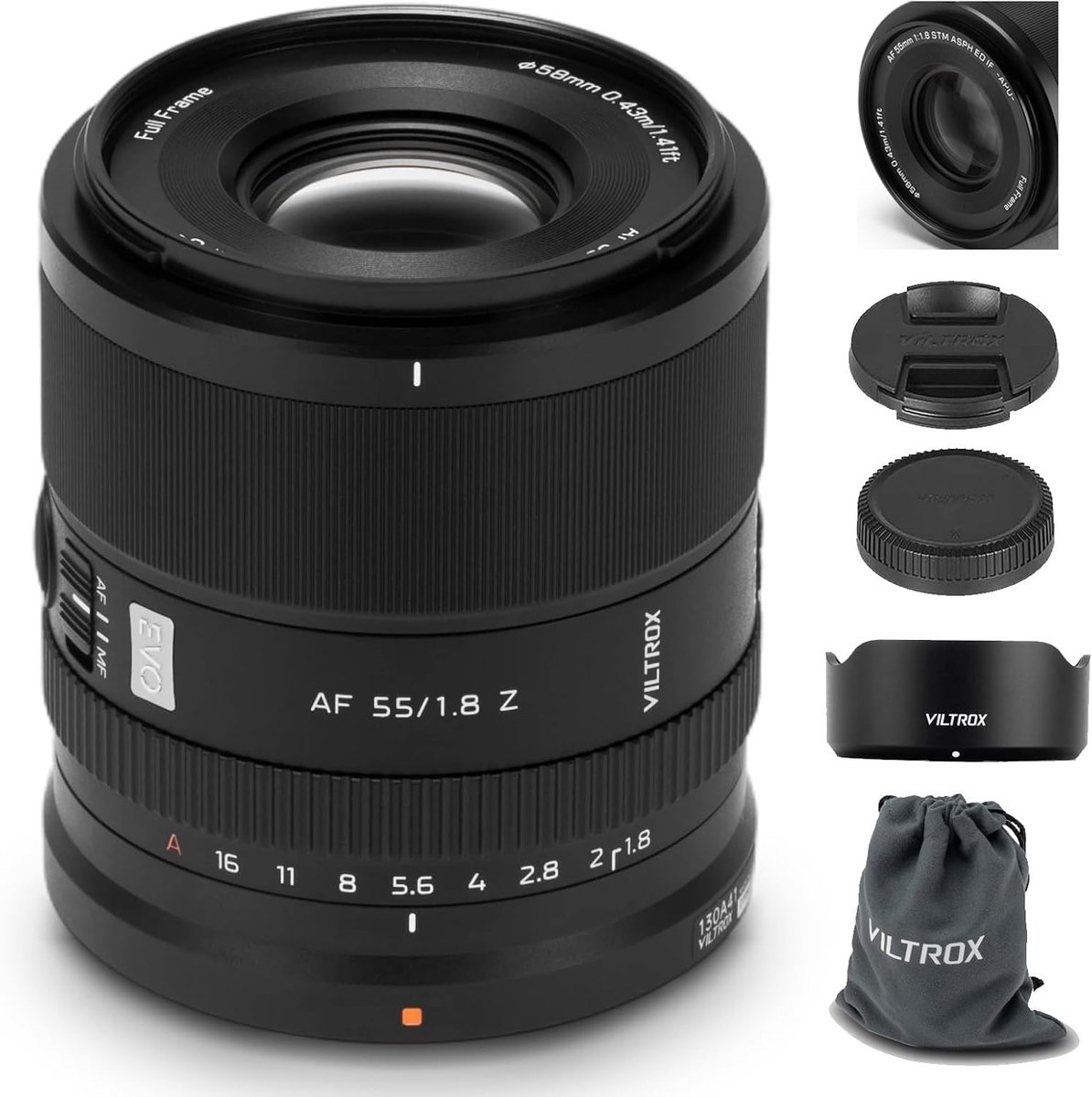 Prime lens 55mm F1.8 - Full frame autofocus - Heldere beelden bij weinig licht - Geschikt voor Nikon Z-mount camera's - ShopVlot