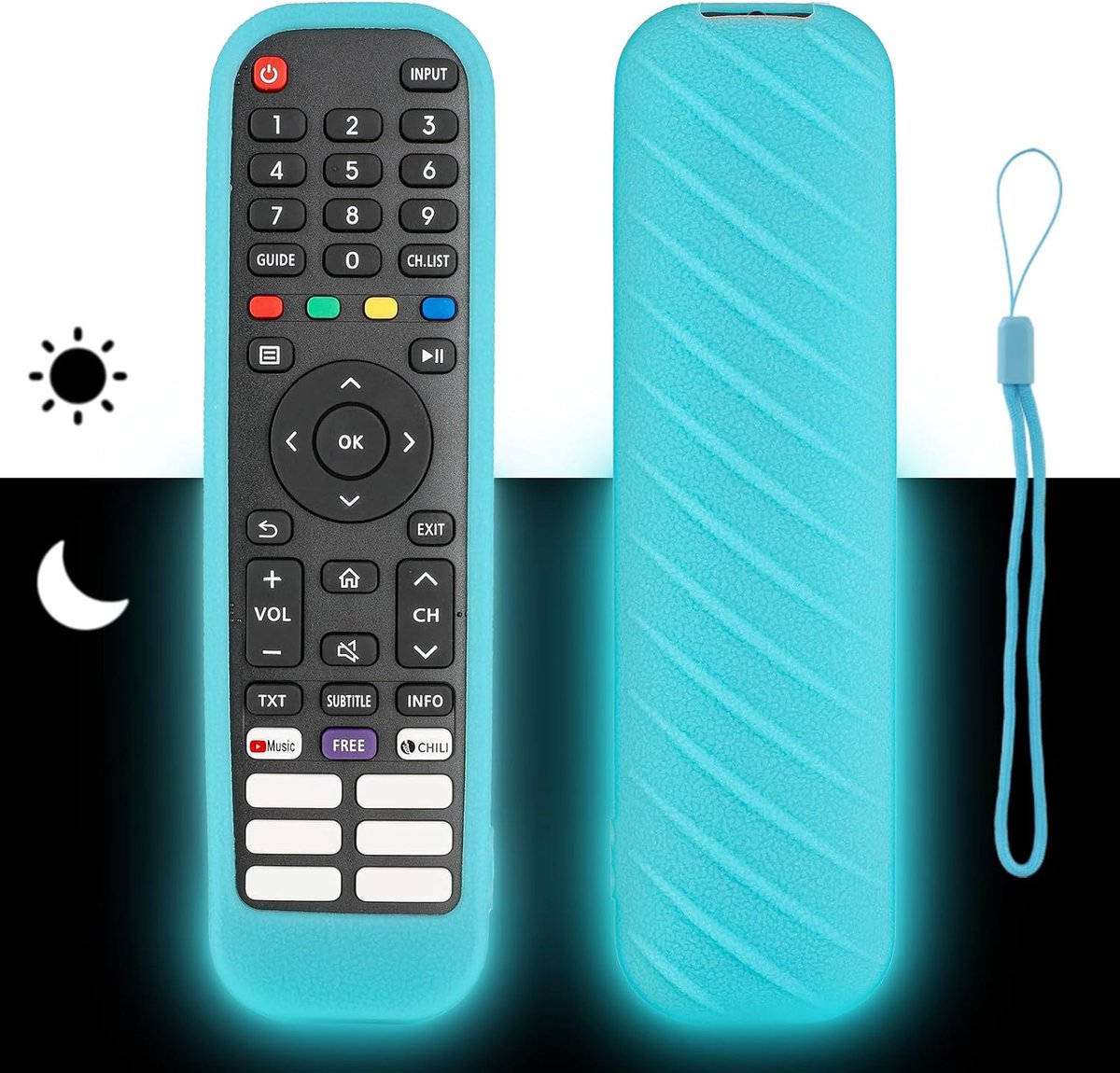 Afstandsbediening hoes - silicone - schokbestendig - bescherming voor kinderen - ShopVlot