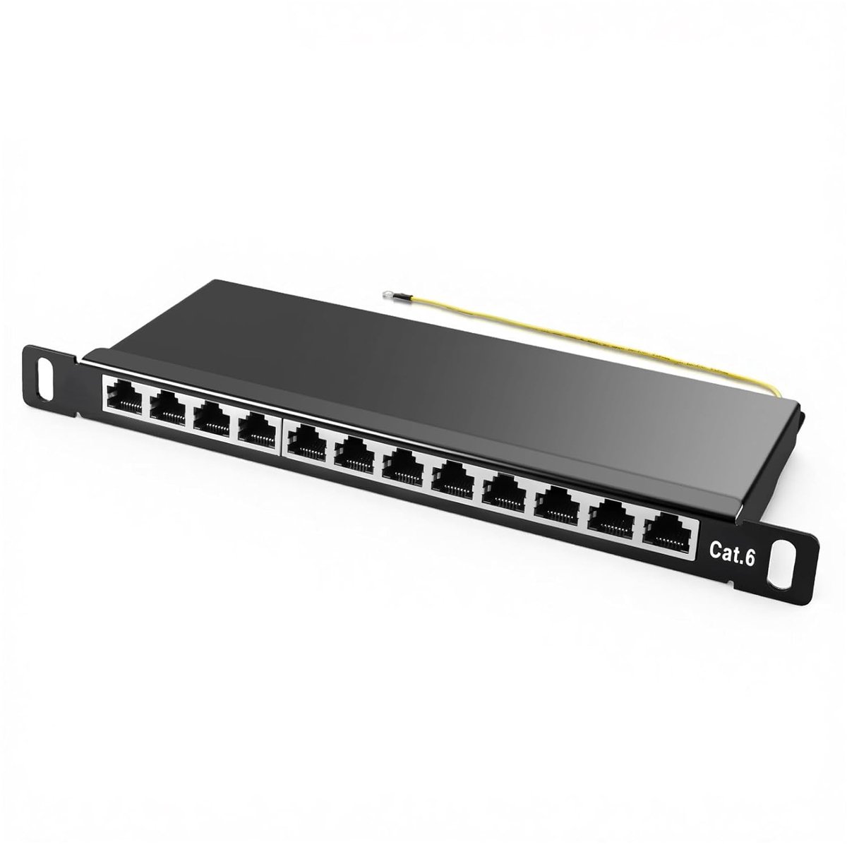 Patch Panel 12 Poorten - CAT 6 - Geschermd - Voor snelle netwerkaansluitingen - ShopVlot