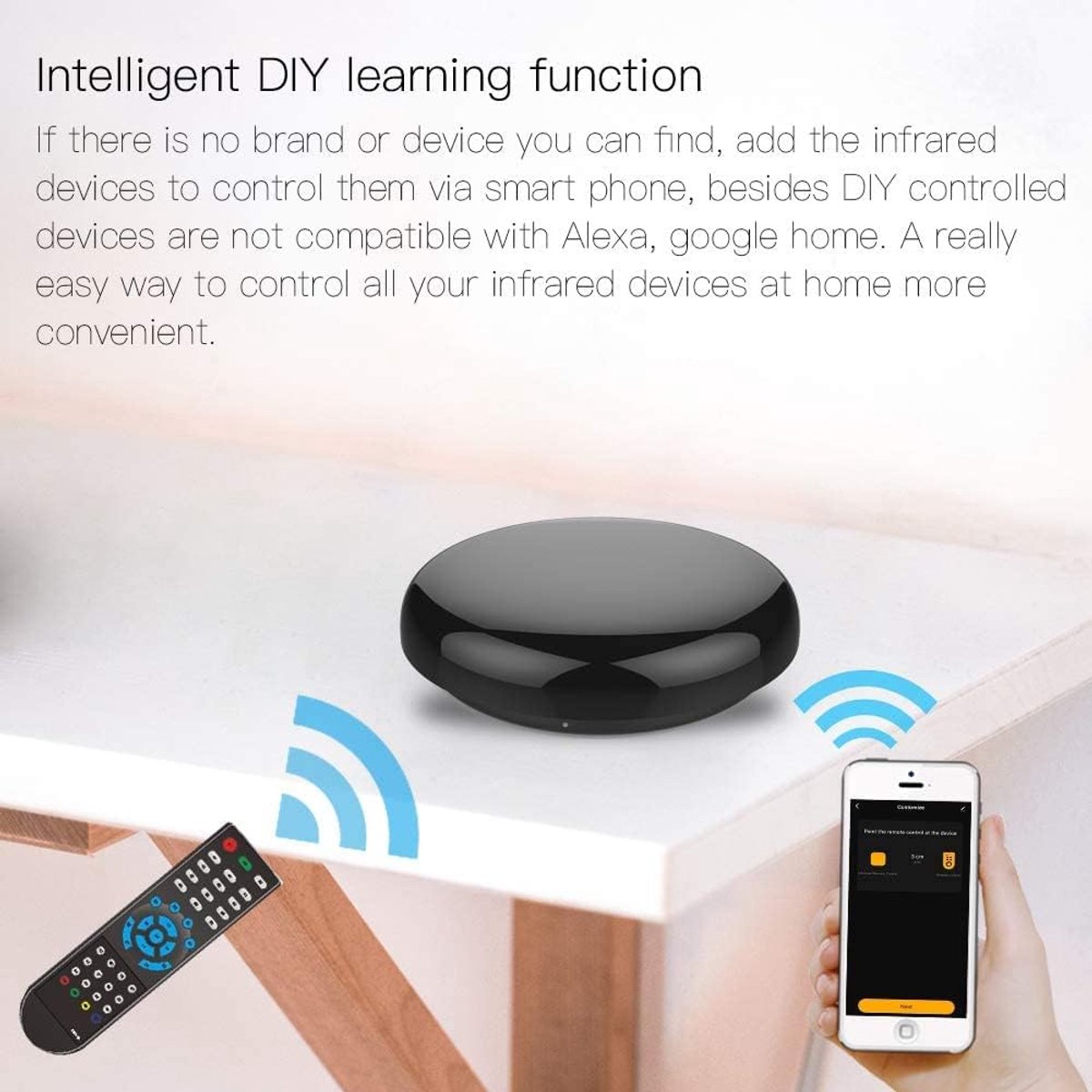 Universele afstandsbediening IR - Smart Home WiFi hub - Compatibel met Alexa - Bedien al uw apparaten eenvoudig - ShopVlot