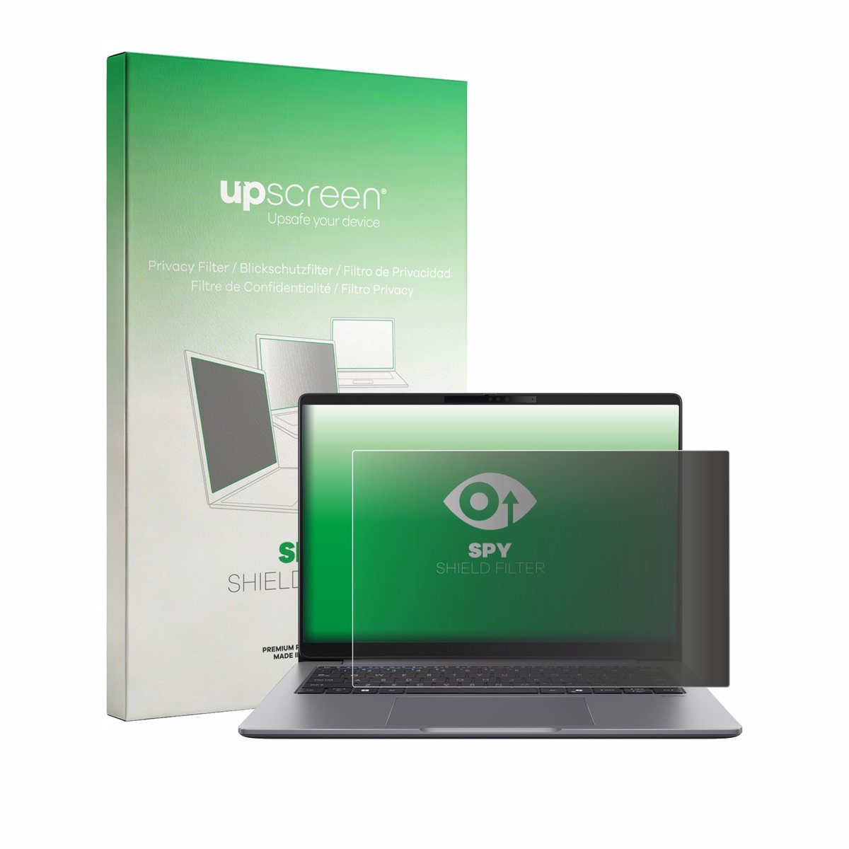upscreen - privacyscherm voor ASUS ExpertBook PM3 - privacy filter screenfilter Blauwlichtfilter