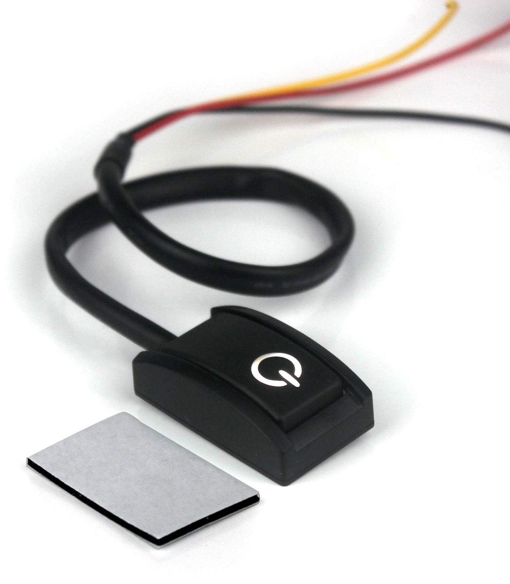 Schakelaar 12V - Zelfklevend - LED Indicator - Voor DIY Projecten - ShopVlot