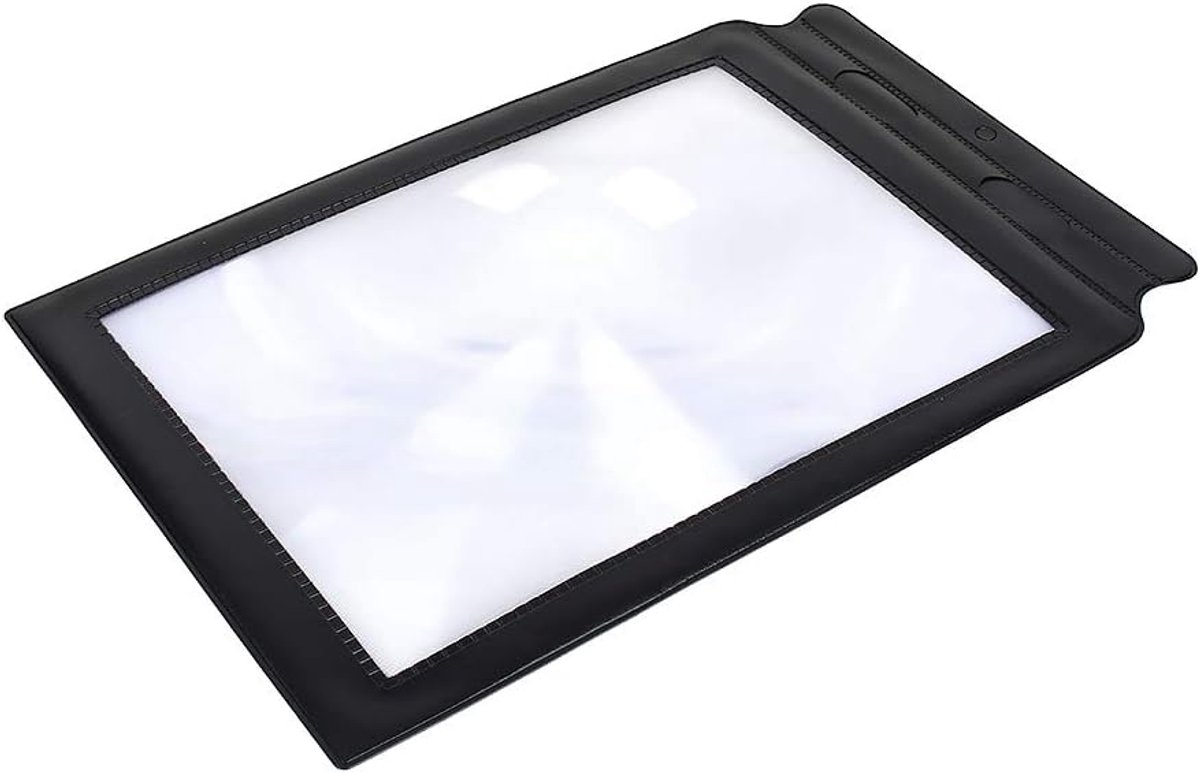 Full-page vergrootglas A4 - lichtgewicht en handzaam - grote kijkhoek - ideaal voor lezen en knutselen - ShopVlot