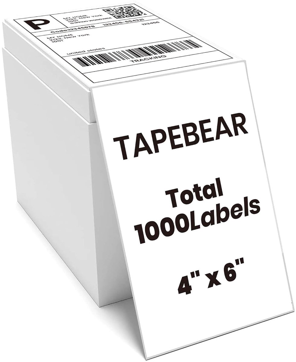 Thermische labels 10 x 15 cm - fanfold - waterdicht, olie- en krassenbestendig - ideaal voor verzending - ShopVlot