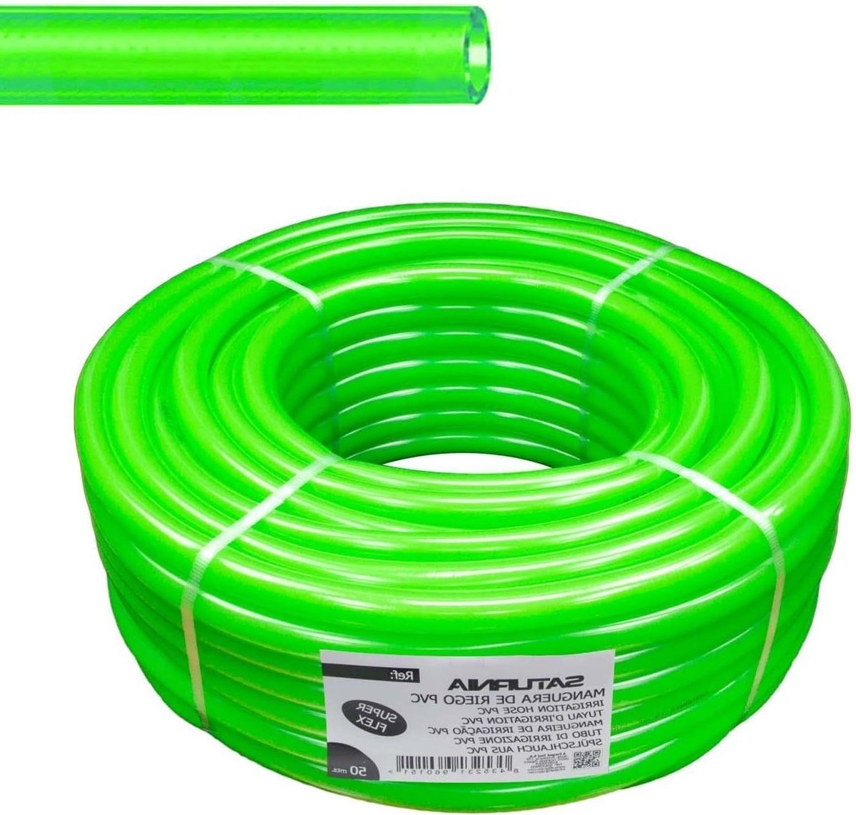 Tuinslang - Irrigatieslang Waterslang - Tuin Besproeien - Versterkte Constructie - 50 meter - Zwart