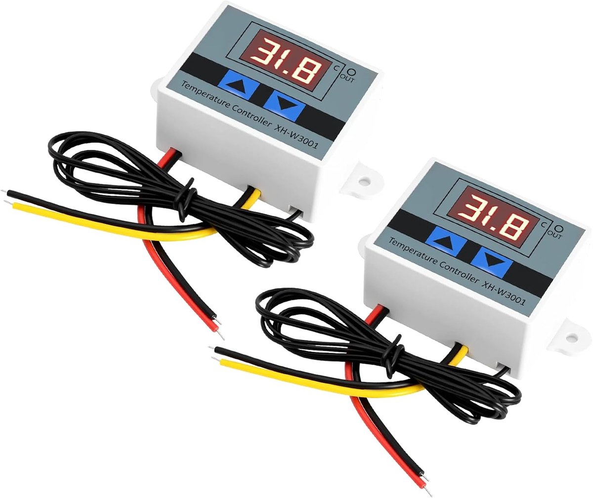 Thermostaat XH-W3001 - Digitale Temperatuurregelaar - NTC 10K Sensor - Voor Kassen en Aquaria - ShopVlot