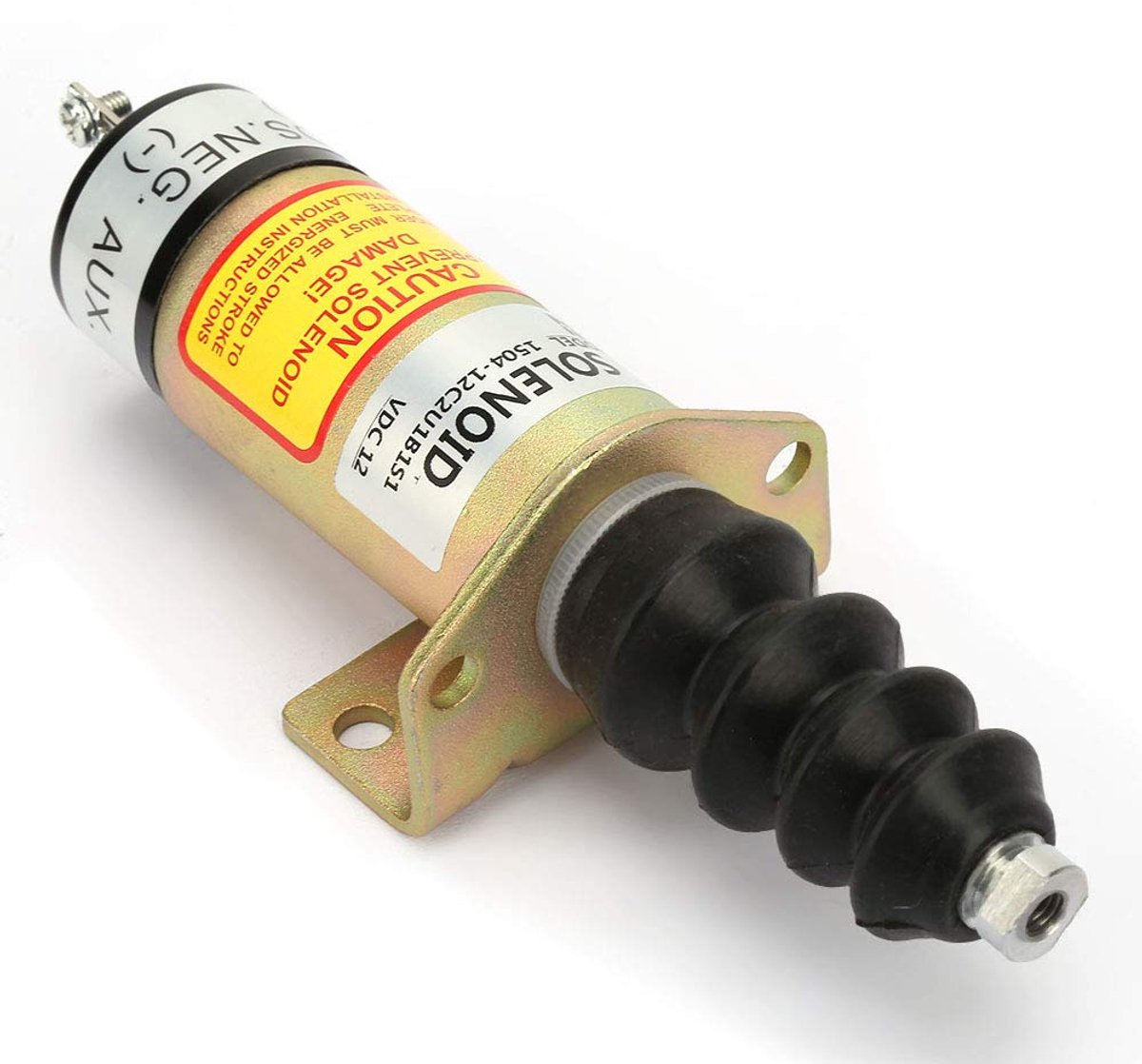 Stopsolenoid klep 12V - brandstofafsluiter - hoge temperatuur weerbestendig - perfect voor graafmachines - ShopVlot