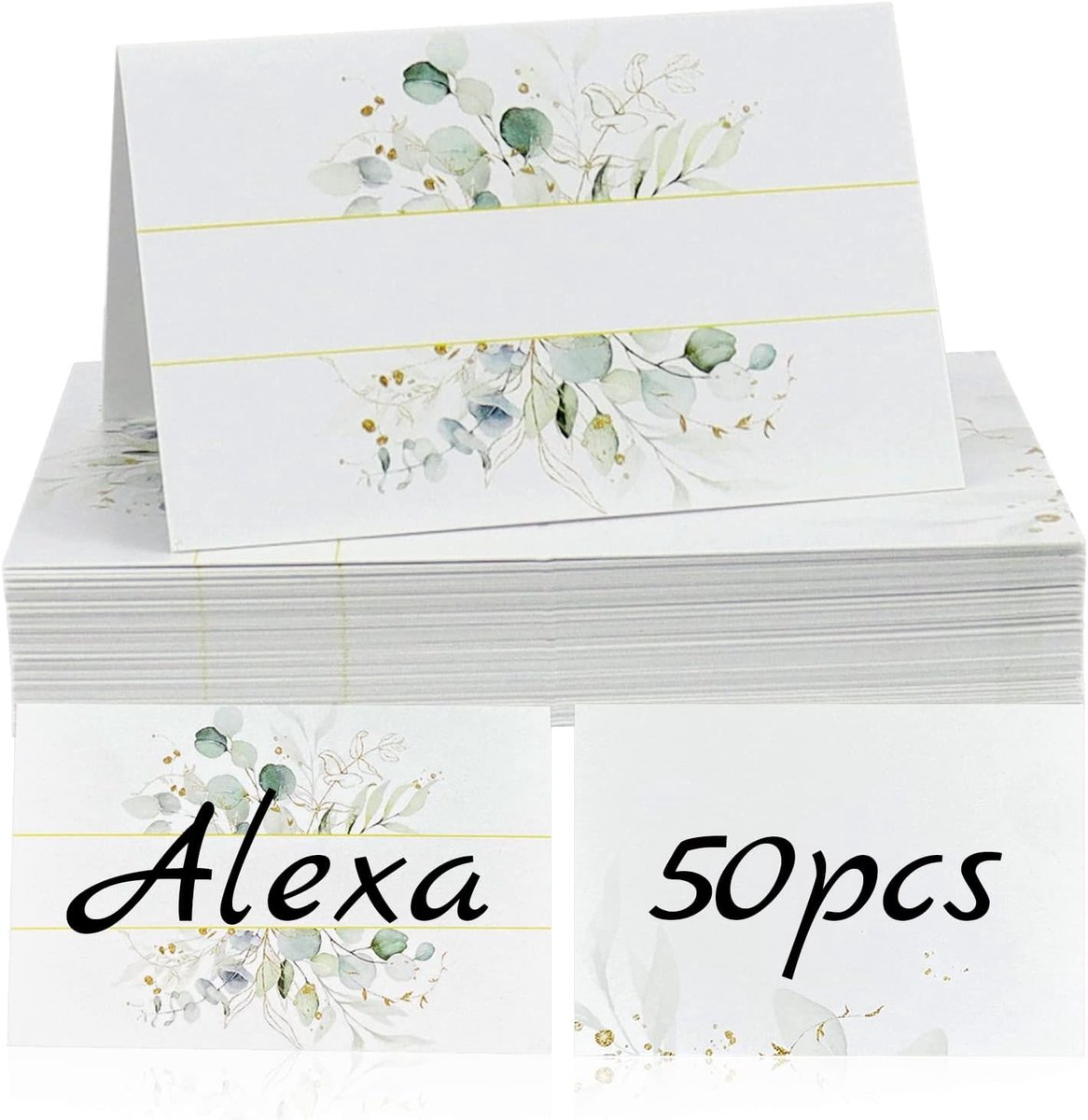 Plaatskaarten 50 Stuks - Dubbelgevouwen - Modern Ontwerp - Perfect voor Bruiloft - ShopVlot