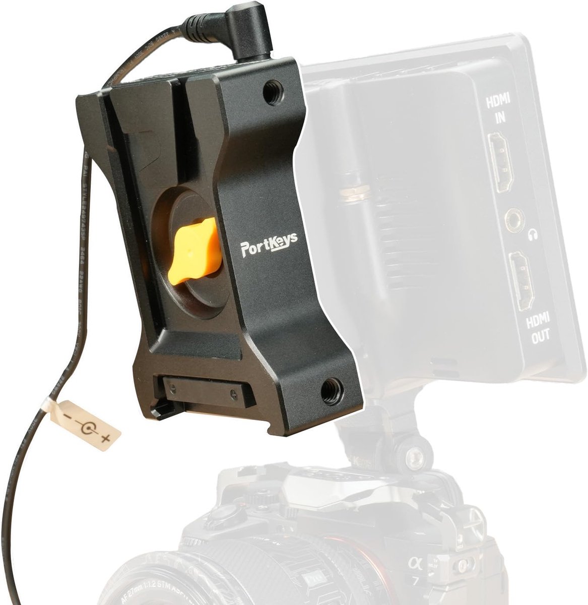 Dummy batterij module - dubbelzijdig schakelbaar - geschikt voor camera monitor - ideaal voor draadloze videooverdracht - ShopVlot