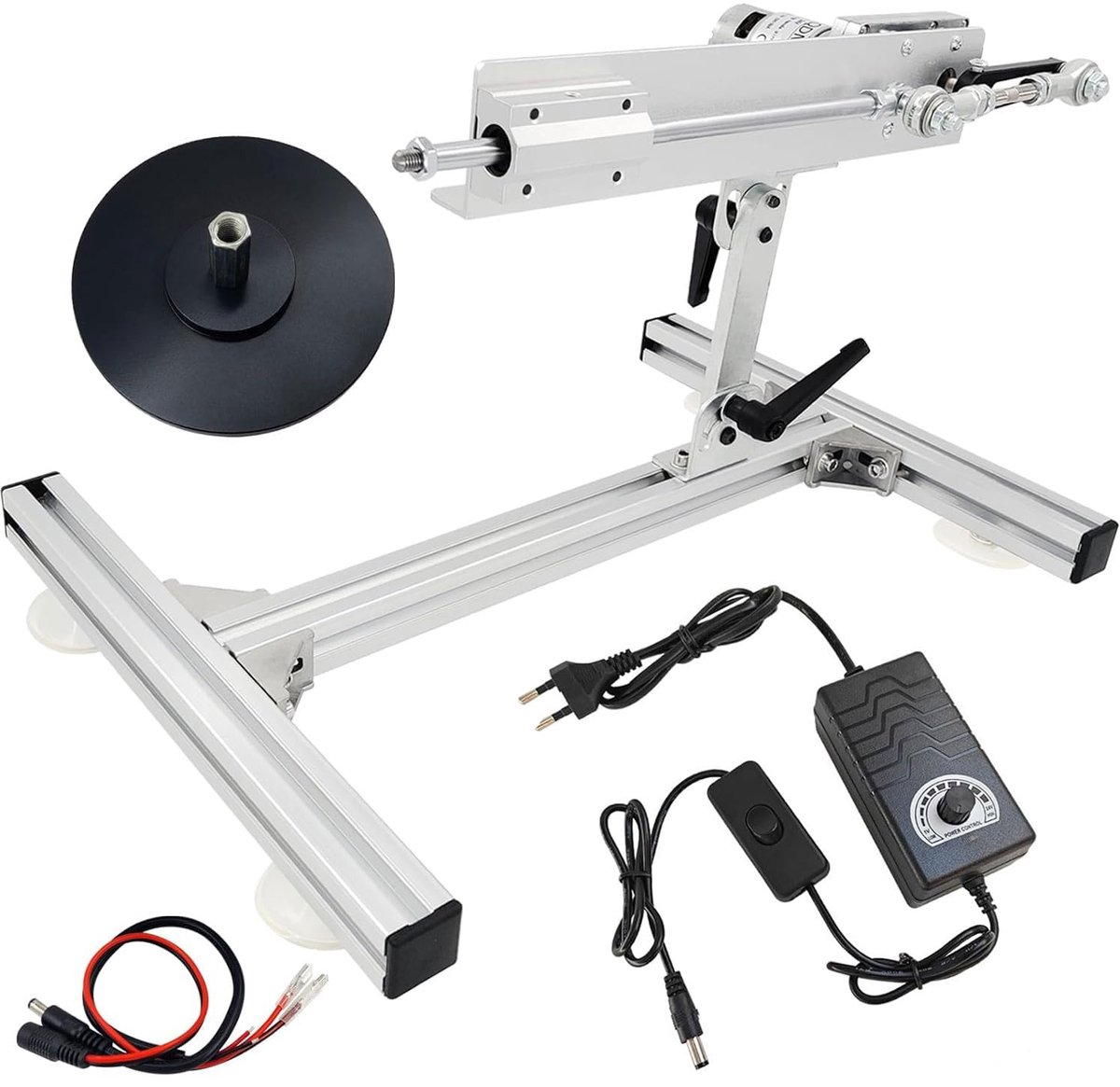 Lifting piston cycle lineaire actuator - 24 V, 120 rpm - verstelbare slag 3-15 cm - ShopVlot
